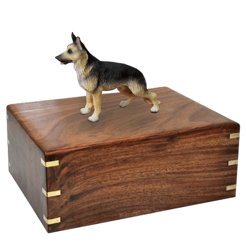 Standing German Shepherd X-Large Doggy Urn